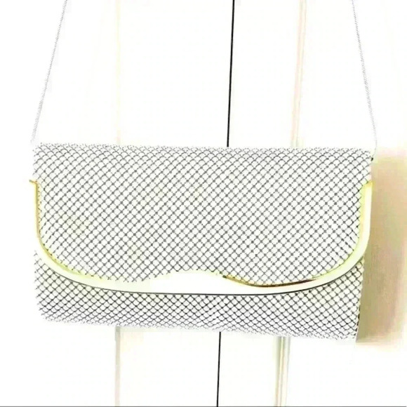 WHITE METAL MESH  TABBY SHOULDER CROSSBODY BAG - Picture 2 of 8